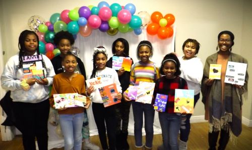 Picture of young girls vision boards